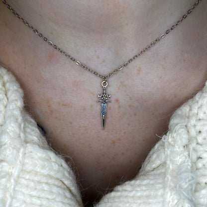 The Silver Dagger Necklace